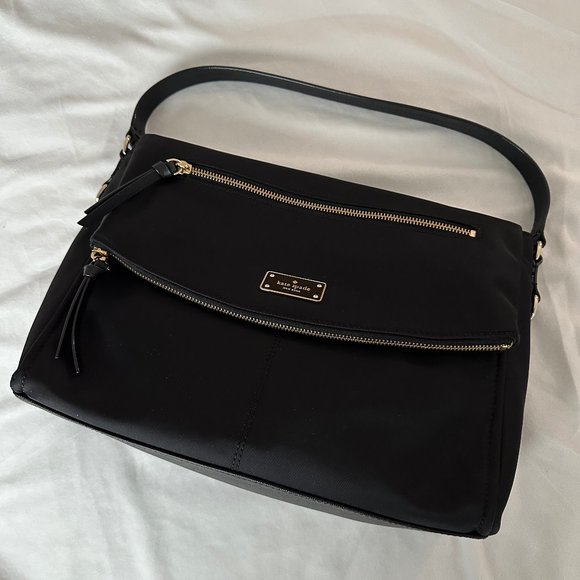 Kate Spade Mini Monks Black Nylon Messenger Bag with Strap - Picture 1 of 8